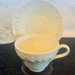 Wedgwood Queensware Cup and Saucer, Creamware